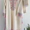 IMG_0398 Off-White Pakistani Style Cotton Suit Set – Pink & Aqua Embroider