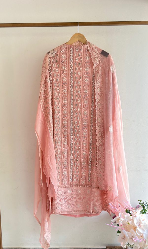IMG_0756 Festive Chikankari 3-Piece Unstitched Suit Set